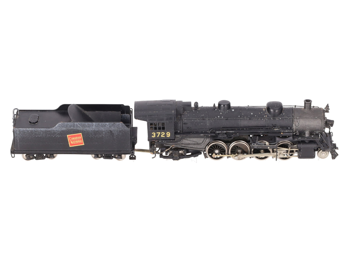 Van Hobbies HO Brass Canadian Nationals S-2a 2-8-2 Steam Loco #3729 -Painted