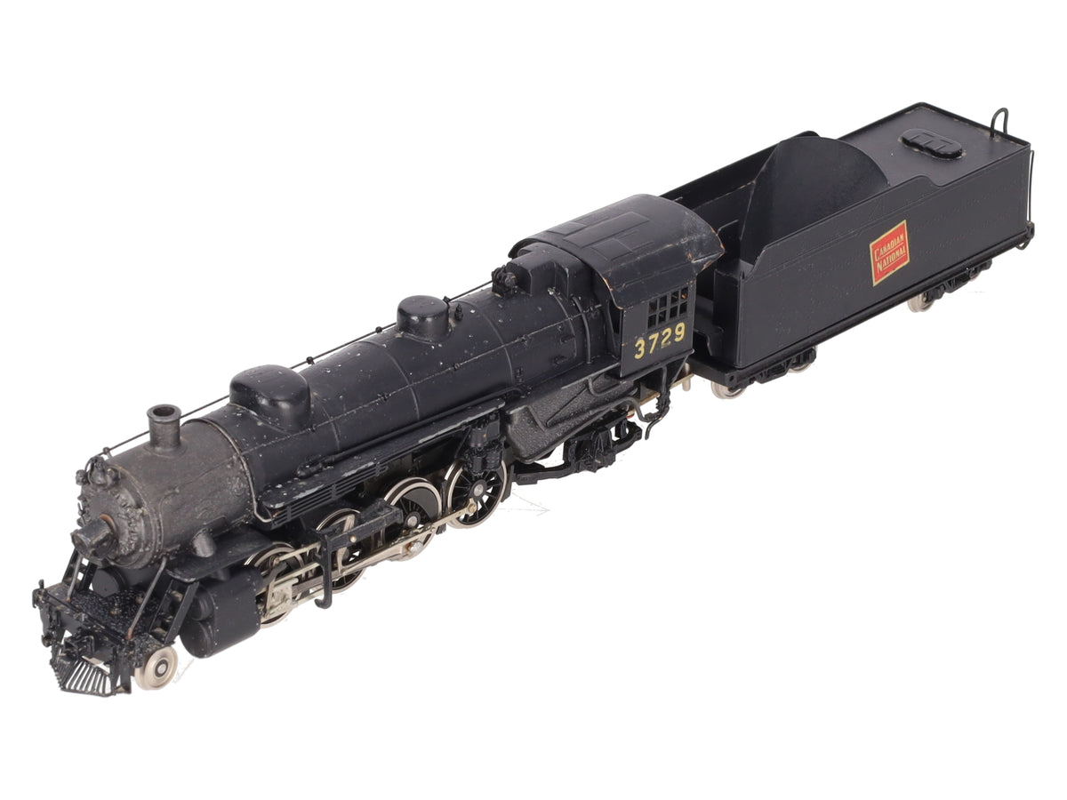 Van Hobbies HO Brass Canadian Nationals S-2a 2-8-2 Steam Loco #3729 -Painted
