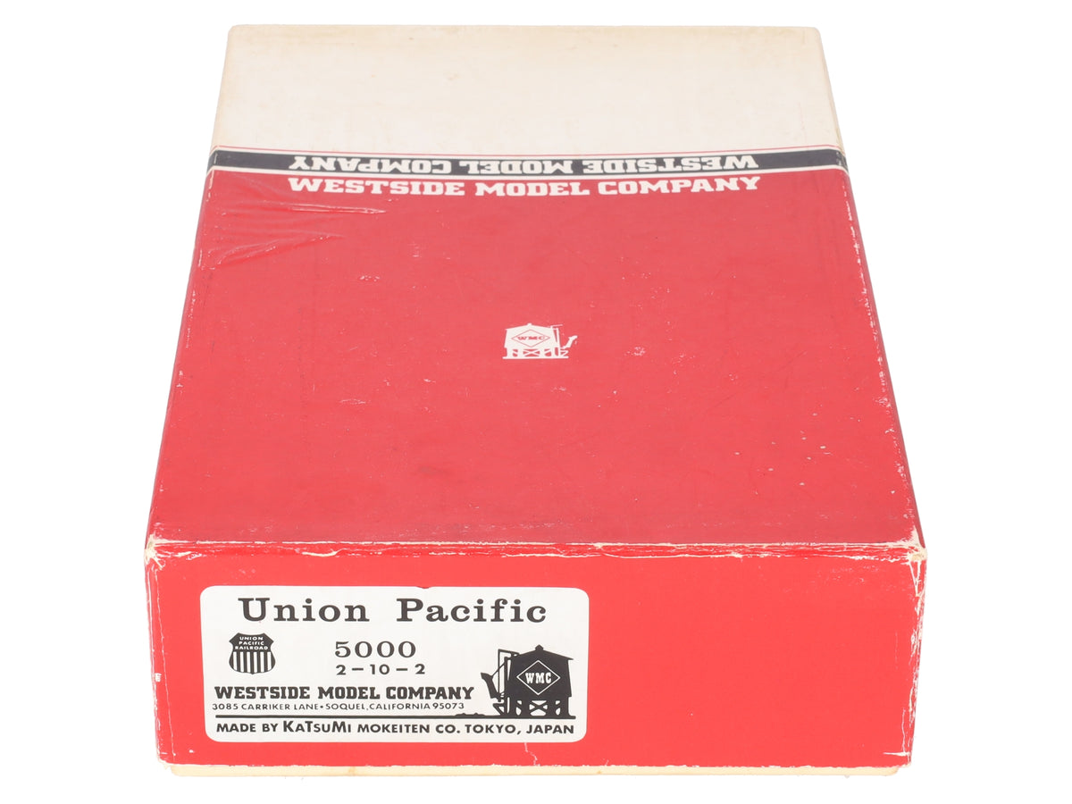 Westside Model Co. HO BRASS UP 5000 2-10-2 Steam Locomotive & Tender - Unpainted EX/Box