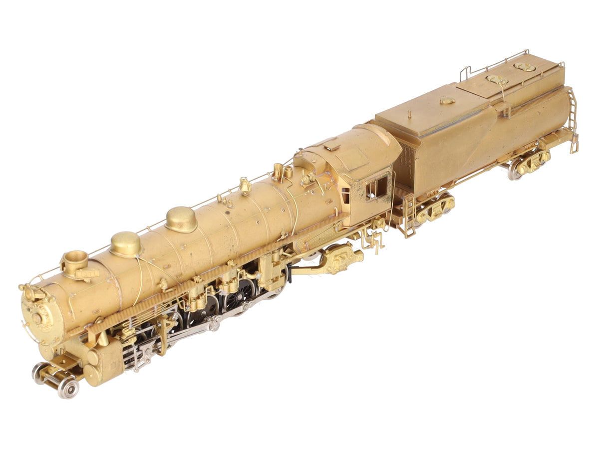 Westside Model Co. HO BRASS UP 5000 2-10-2 Steam Locomotive & Tender - Unpainted EX/Box