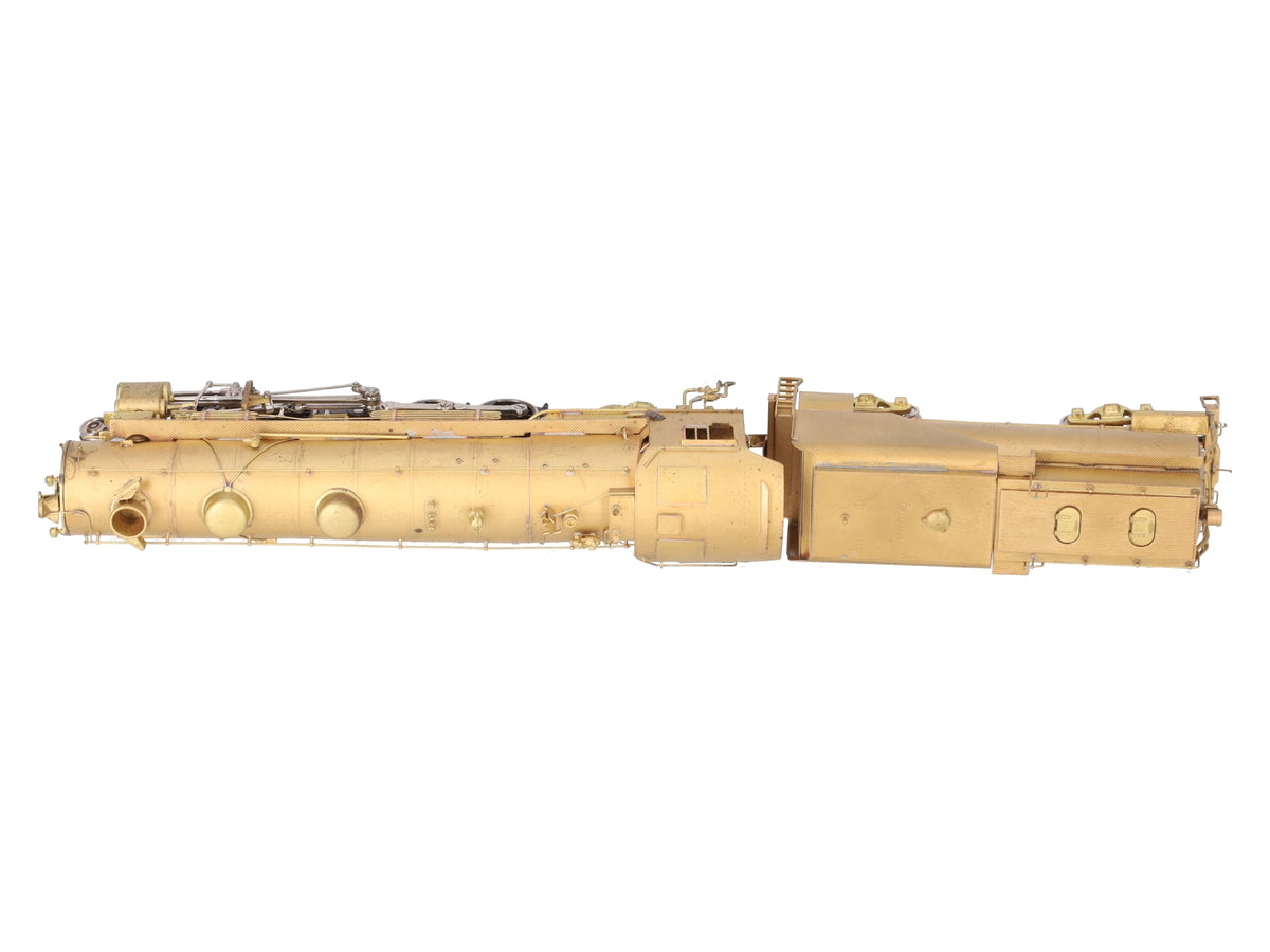Westside Model Co. HO BRASS UP 5000 2-10-2 Steam Locomotive & Tender - Unpainted EX/Box