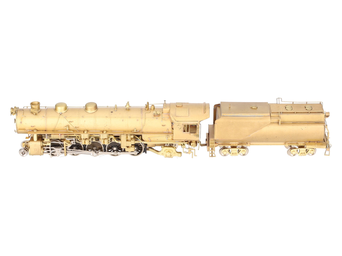Westside Model Co. HO BRASS UP 5000 2-10-2 Steam Locomotive & Tender - Unpainted EX/Box