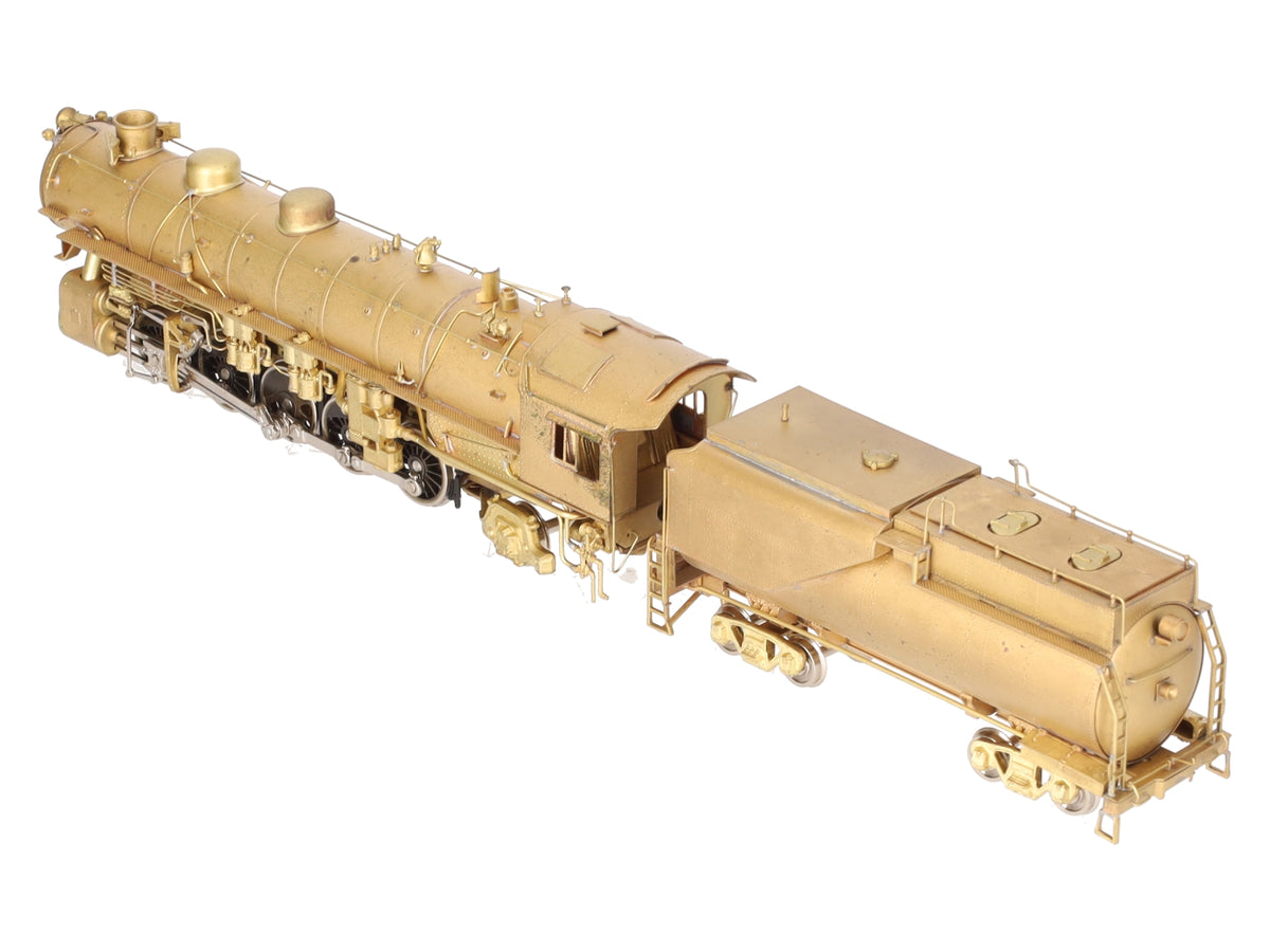Westside Model Co. HO BRASS UP 5000 2-10-2 Steam Locomotive & Tender - Unpainted EX/Box