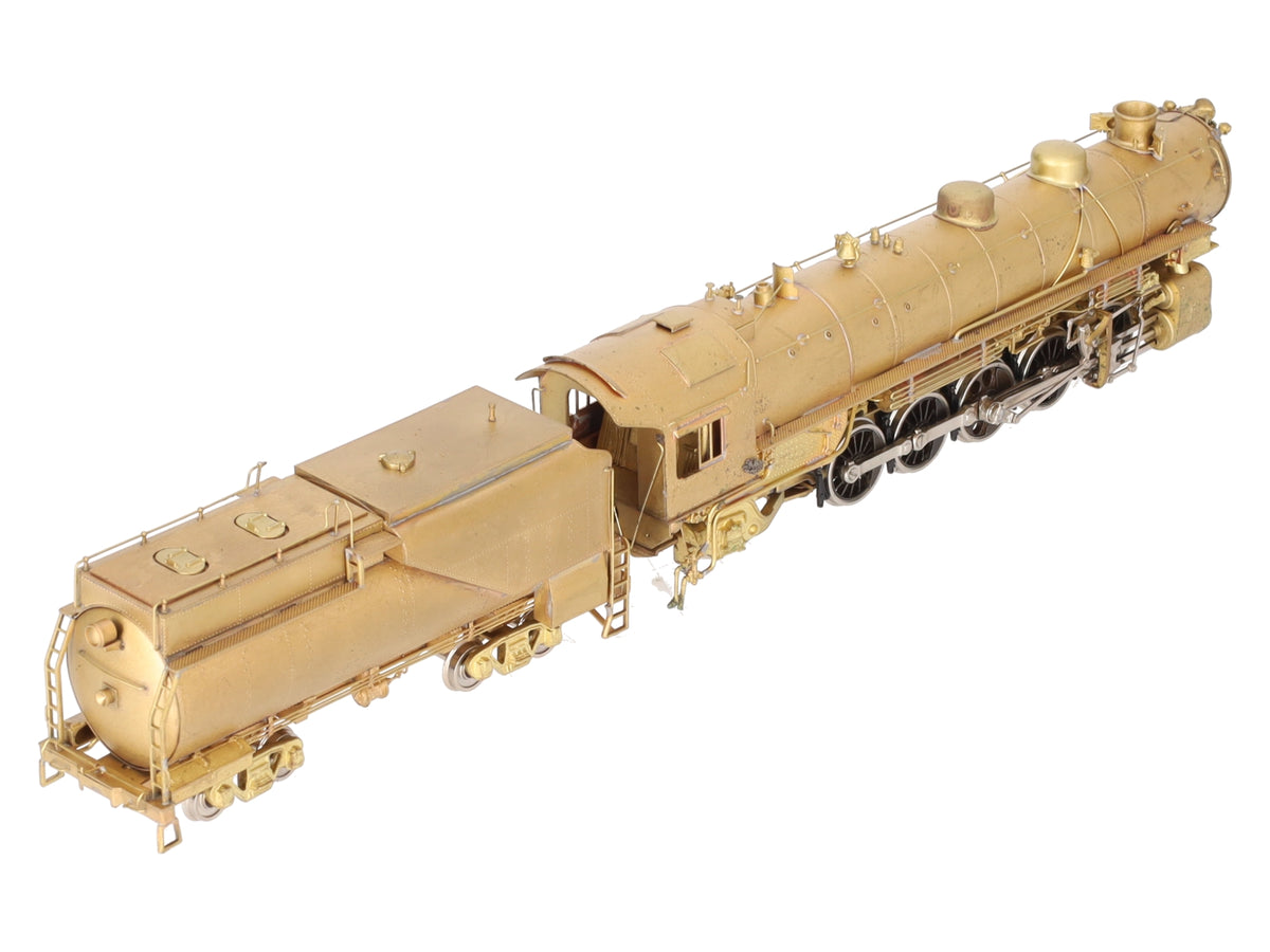 Westside Model Co. HO BRASS UP 5000 2-10-2 Steam Locomotive & Tender - Unpainted EX/Box