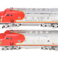 Lionel 2343 Vintage O Gauge Santa Fe F3 AA Diesel Locomotive Set VG
