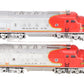 Lionel 2343 Vintage O Gauge Santa Fe F3 AA Diesel Locomotive Set VG