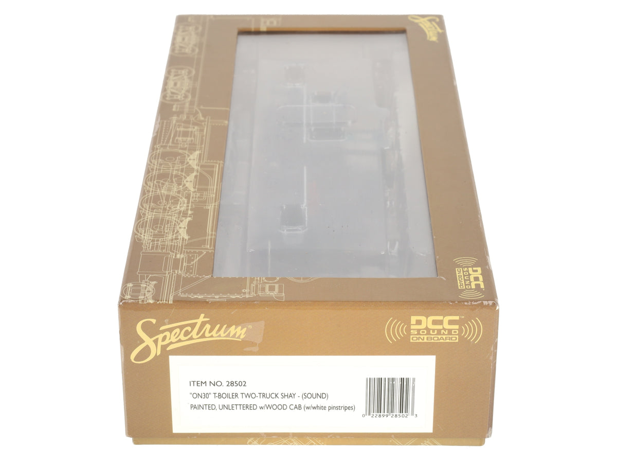 Bachmann 28502 On30 Painted, Unlettered T-Boiler Two-Truck Shay w/Sound & DCC EX/Box
