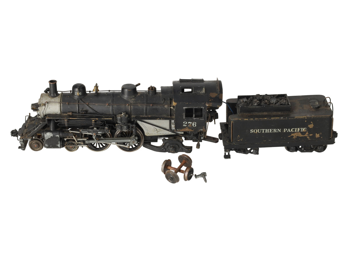 O 2-Rail BRASS 4-4-2 Steam Locomotive & Tender - Painted