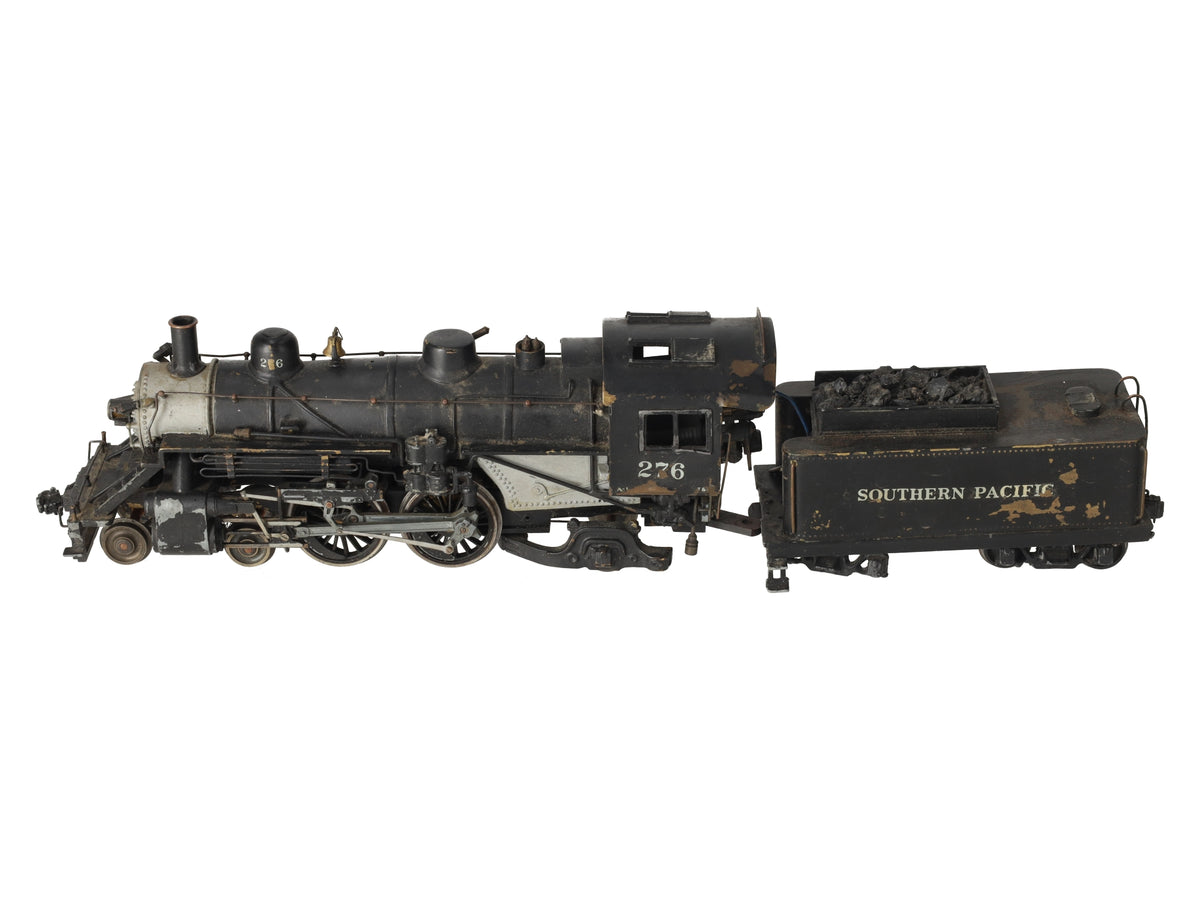O 2-Rail BRASS 4-4-2 Steam Locomotive & Tender - Painted