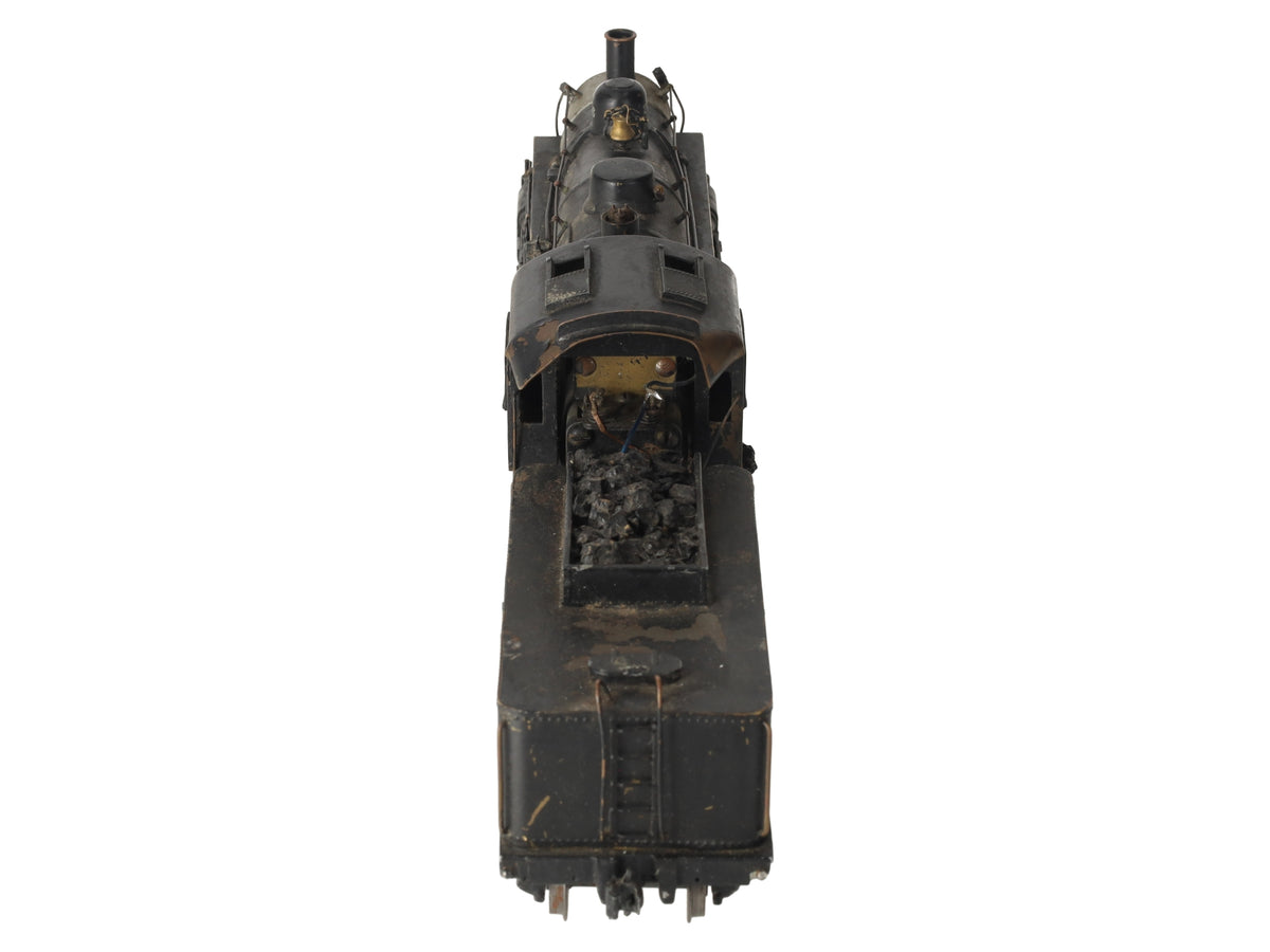 O 2-Rail BRASS 4-4-2 Steam Locomotive & Tender - Painted