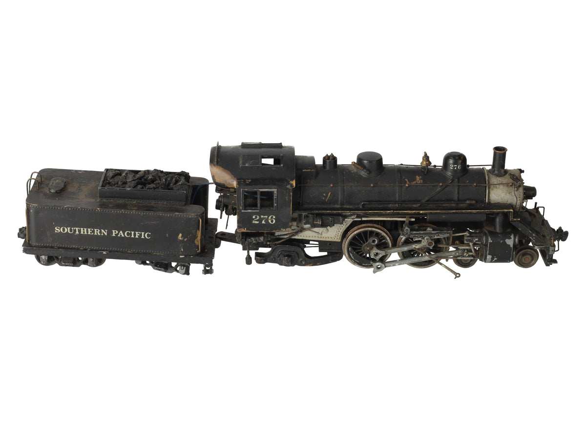 O 2-Rail BRASS 4-4-2 Steam Locomotive & Tender - Painted