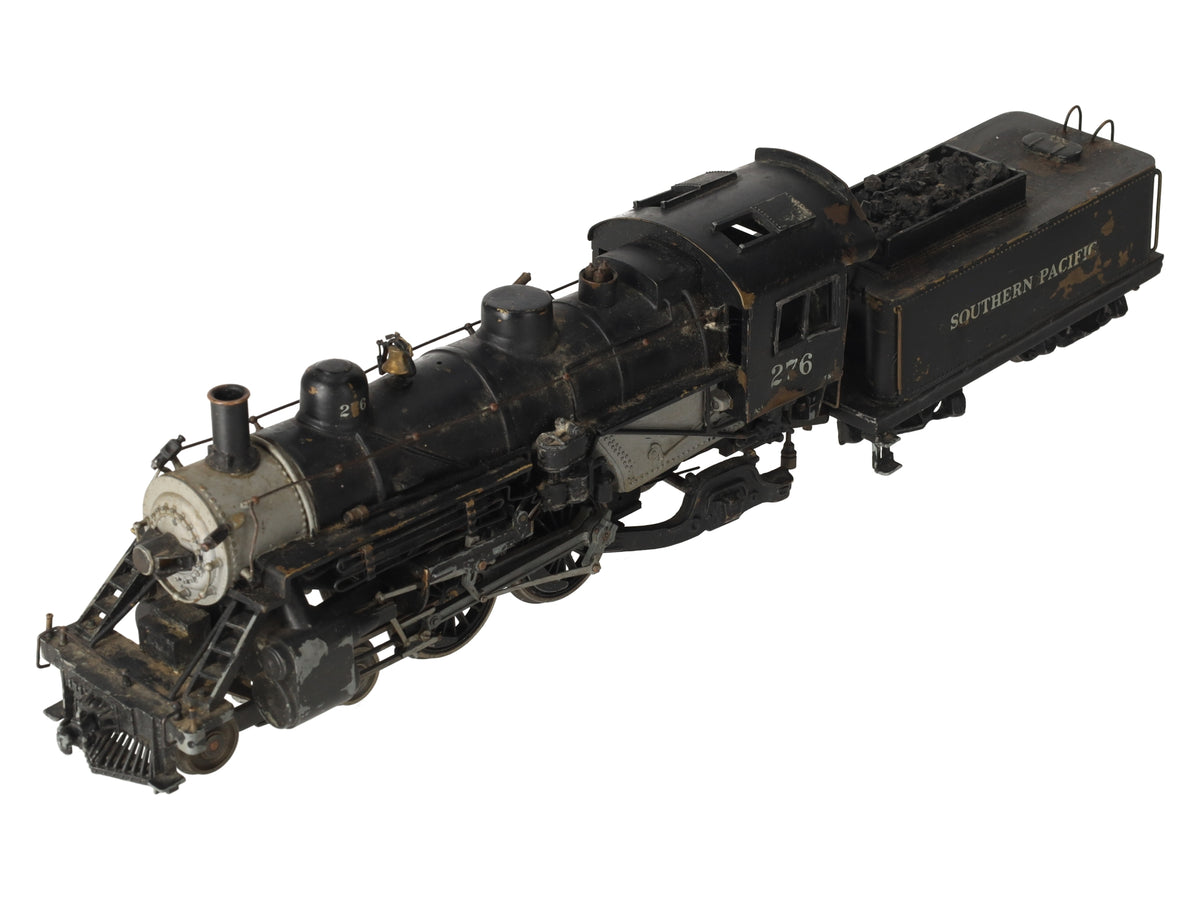 O 2-Rail BRASS 4-4-2 Steam Locomotive & Tender - Painted