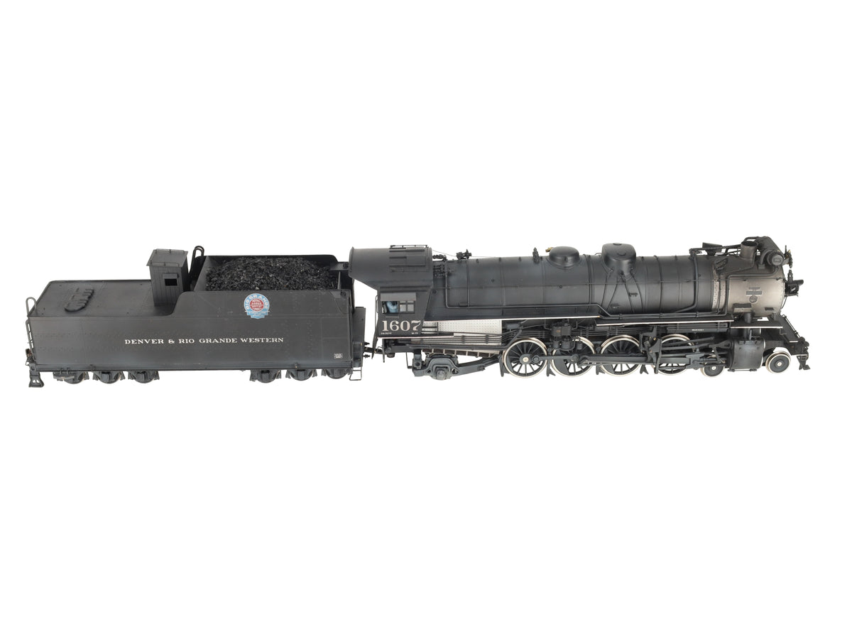 Westside Model Co. O Scale BRASS D&RGW 4-8-2 M75 Steam Locomotive #1607 (2-Rail)/Box