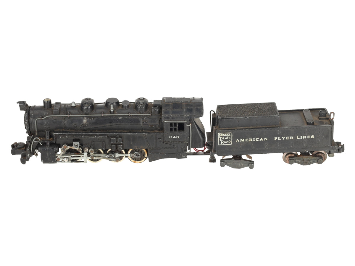 American Flyer 346 Vintage S Nickel Plate Road Steam Locomotive & Tender