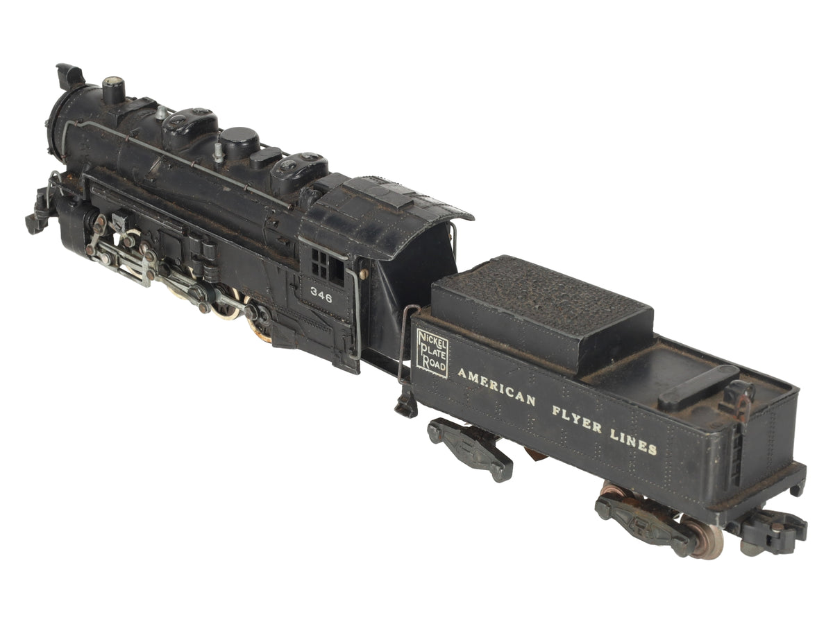 American Flyer 346 Vintage S Nickel Plate Road Steam Locomotive & Tender