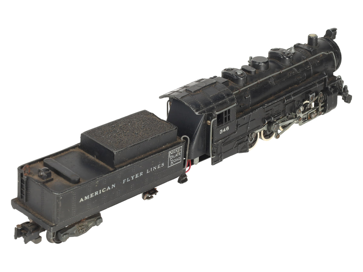 American Flyer 346 Vintage S Nickel Plate Road Steam Locomotive & Tender