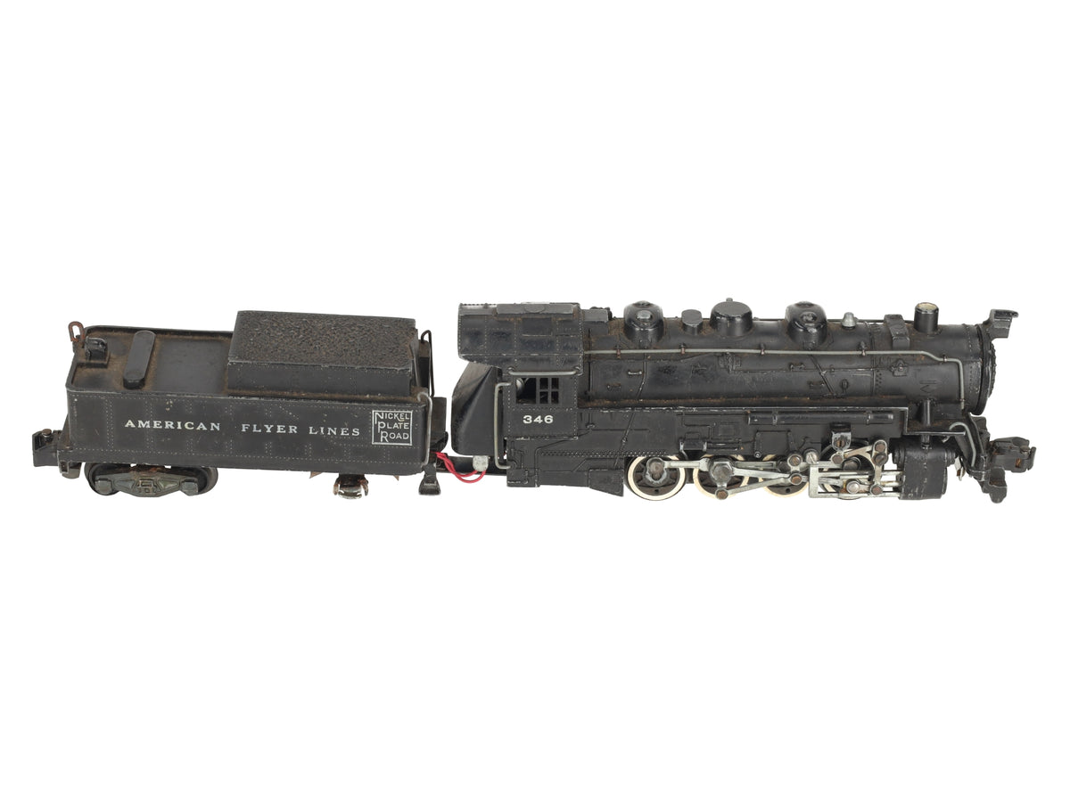 American Flyer 346 Vintage S Nickel Plate Road Steam Locomotive & Tender
