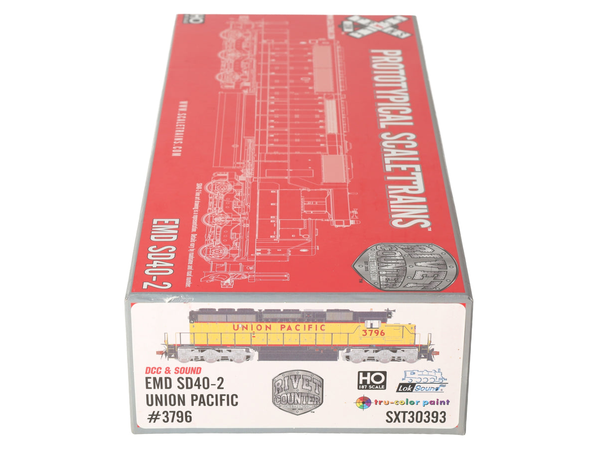 Scale Trains SXT30393 HO Union Pacific/Post EMD SD40-2 #3796 EX/Box