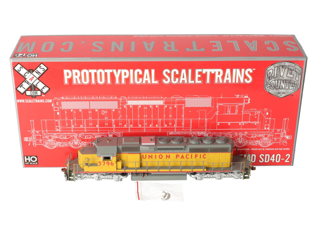 Scale Trains SXT30393 HO Union Pacific/Post EMD SD40-2 #3796 EX/Box