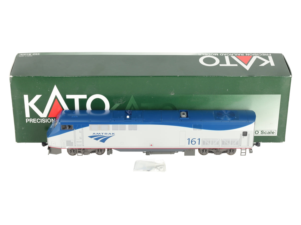 Kato 37-6102-ST HO Amtrak Phase VB Diesel Loco w/ SoundTraxx & Tsunami DCC #161 EX/Box