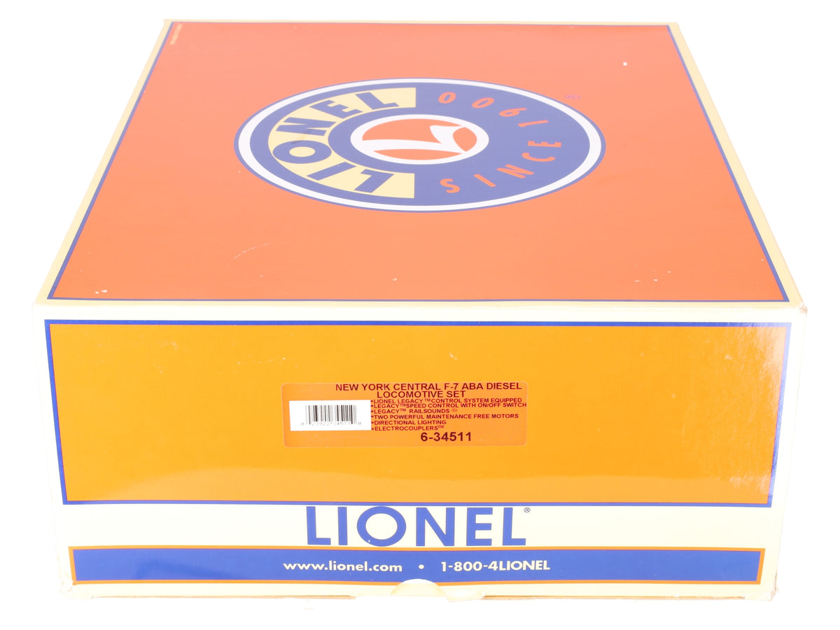Lionel 6-34511 O New York Central F7 A-B-A Diesel Locomotive Set #1684/2438/1685 VG/Box