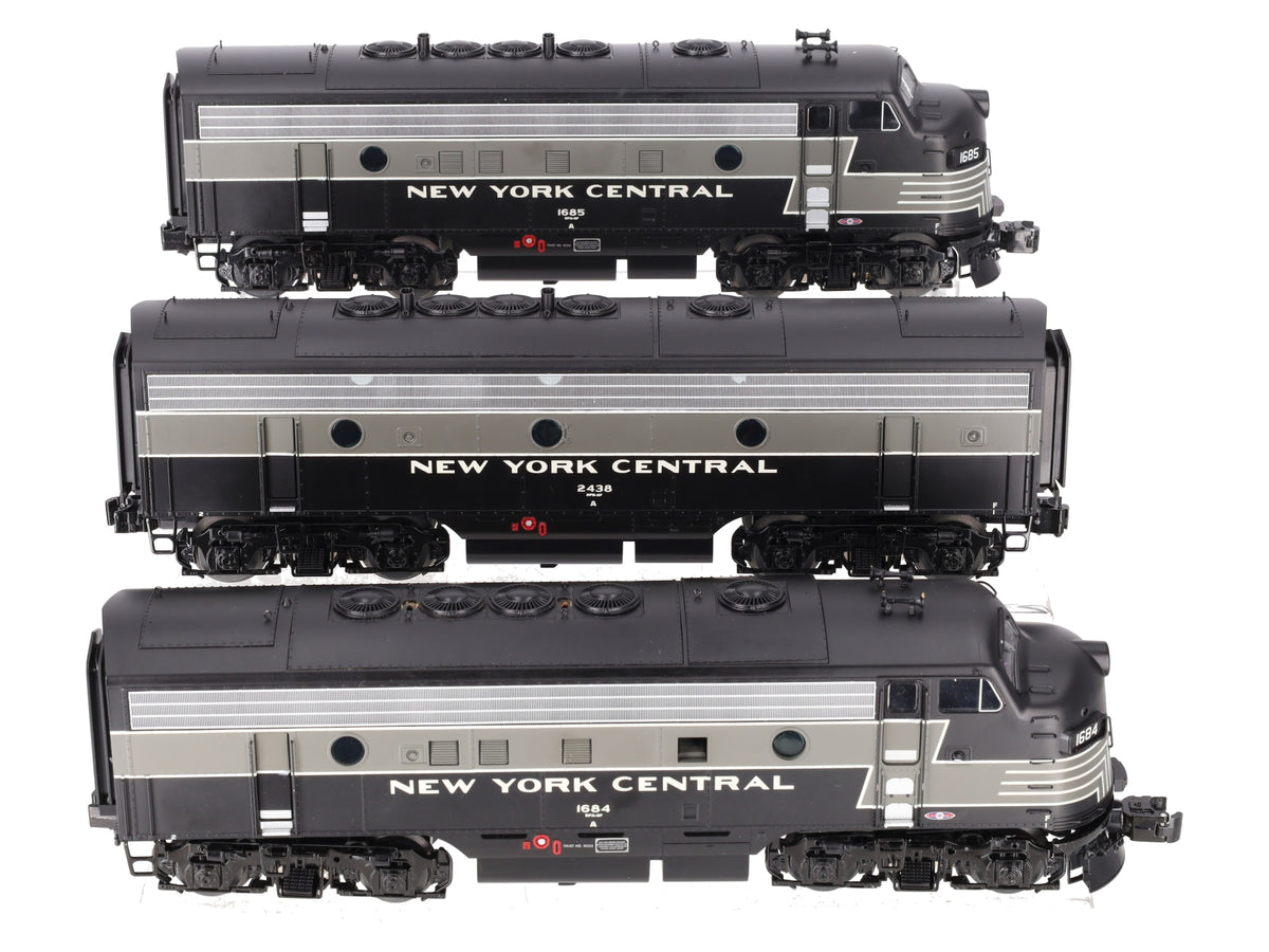 Lionel 6-34511 O New York Central F7 A-B-A Diesel Locomotive Set #1684/2438/1685 VG/Box