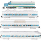 American Flyer K5434T VIntage S Silver Comet Diesel Passenger: 466 960 962 963 EX/Box