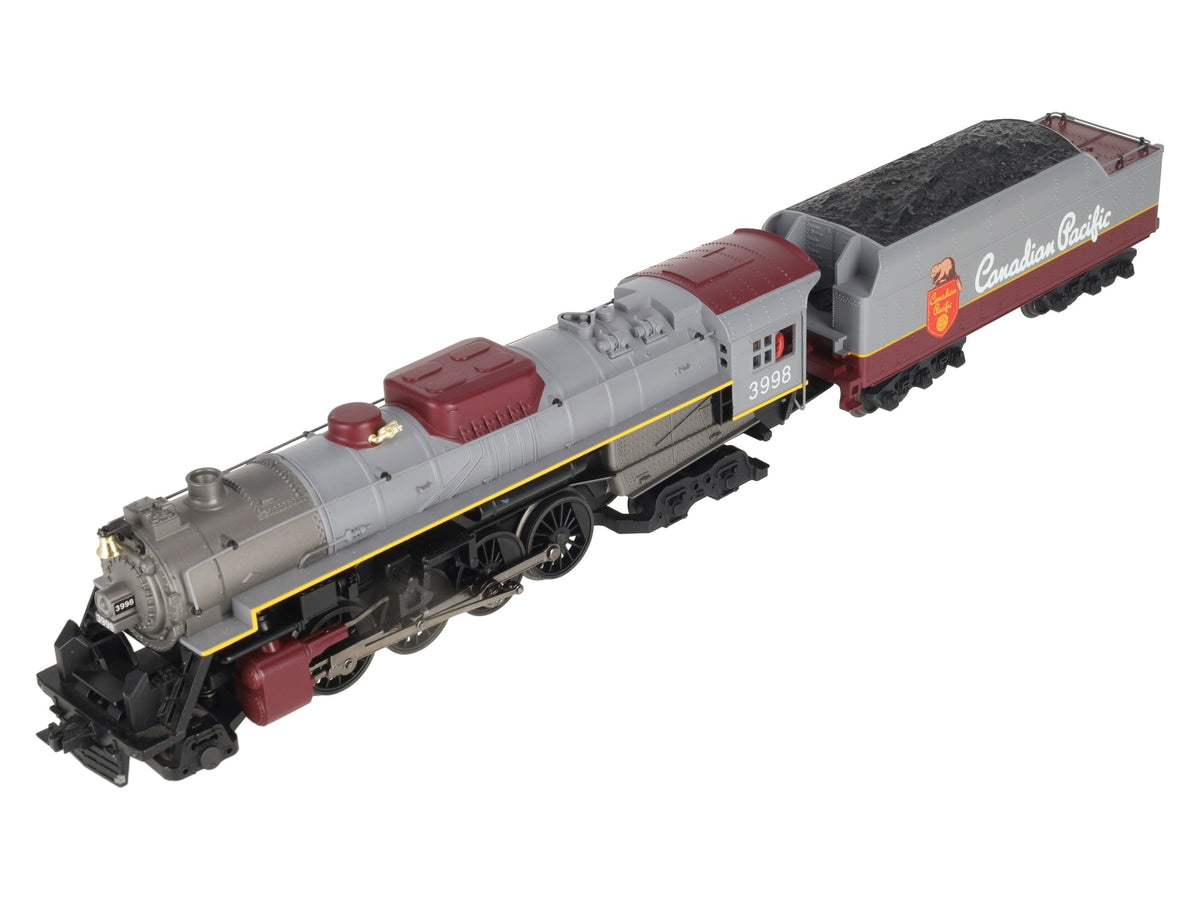 MTH 30-1295-1 O Canadian Pacific 4-8-2 Steam Locomotive & Tender #3998 w/PS2 LN/Box
