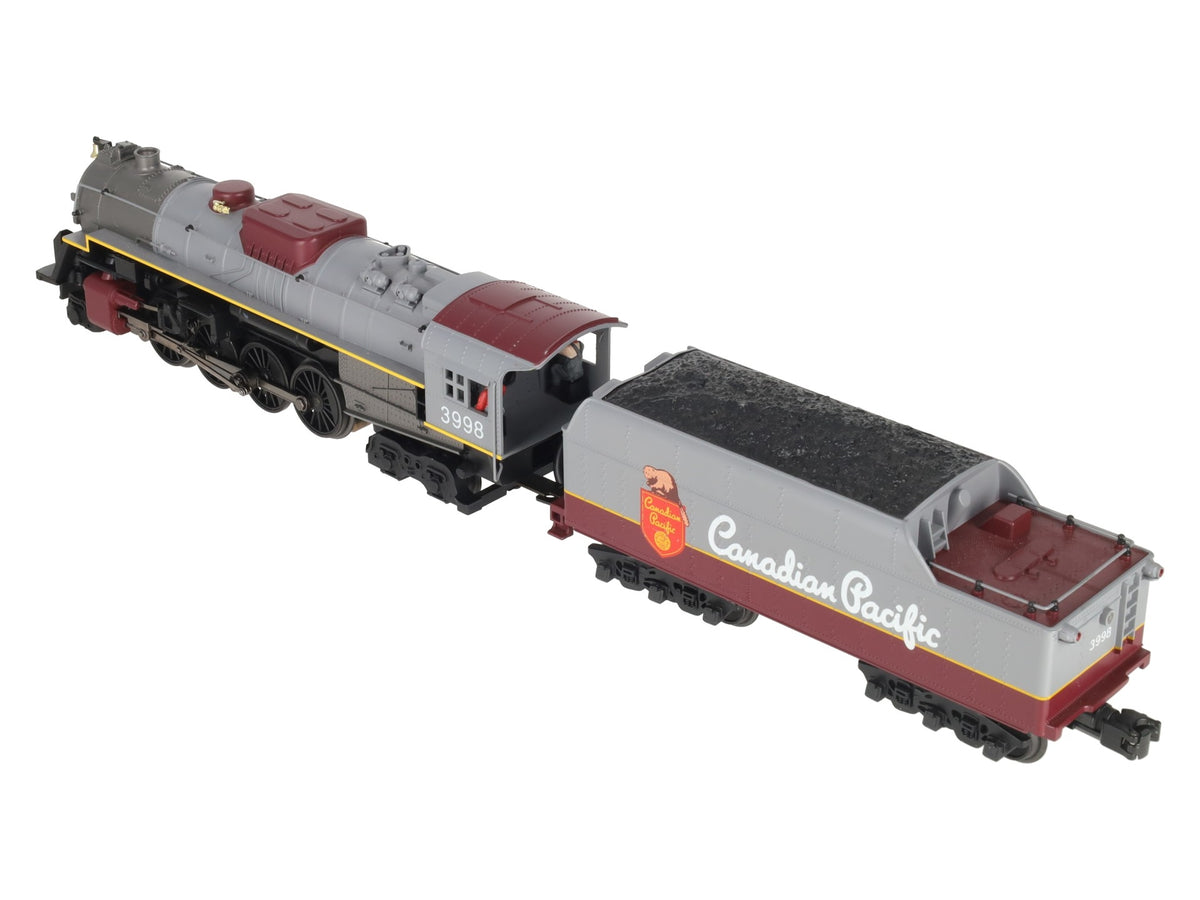 MTH 30-1295-1 O Canadian Pacific 4-8-2 Steam Locomotive & Tender #3998 w/PS2 LN/Box