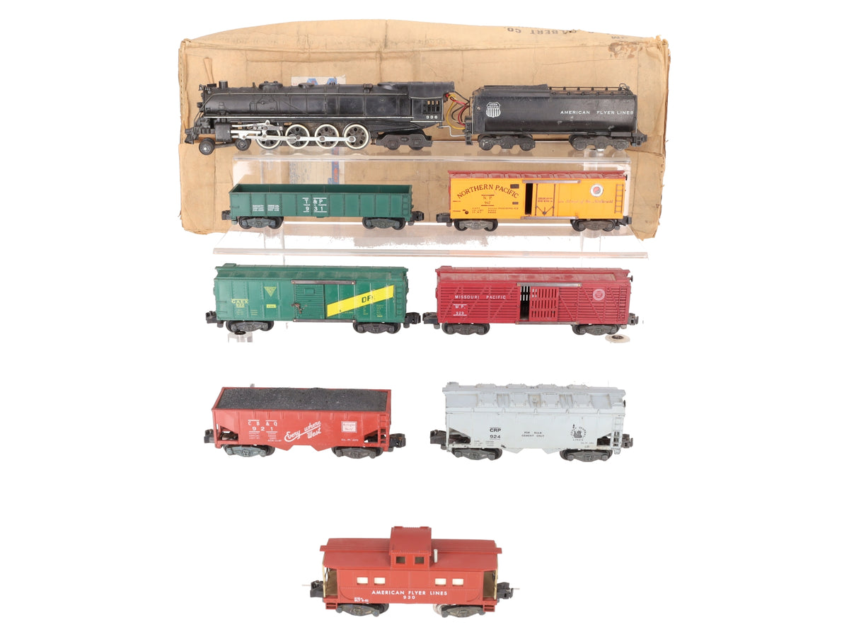 American Flyer K5358W Vintage S Challenger Set: 336 922 931 921 947 924 929 930 VG/Box