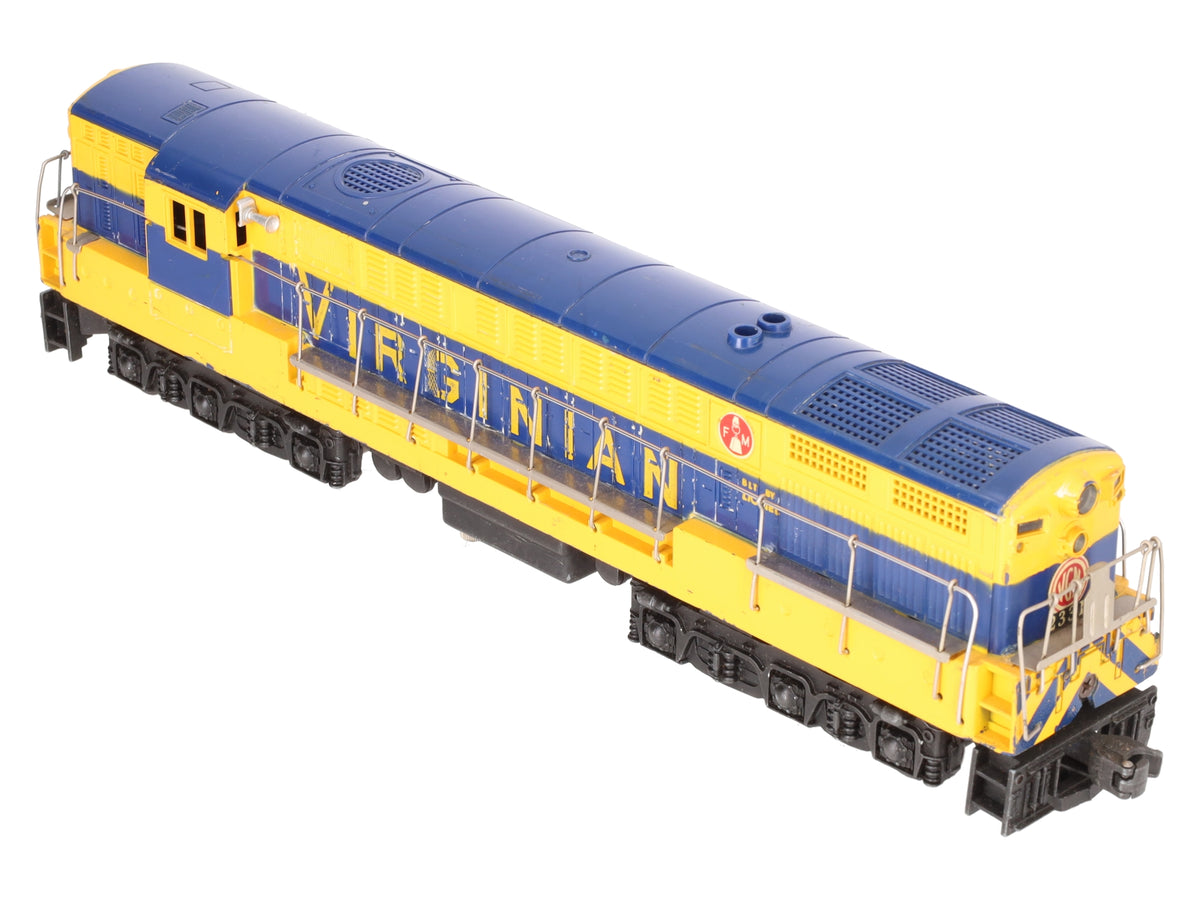Lionel 2331 Vintage O Virginian FM Trainmaster Powered Diesel Locomotive VG