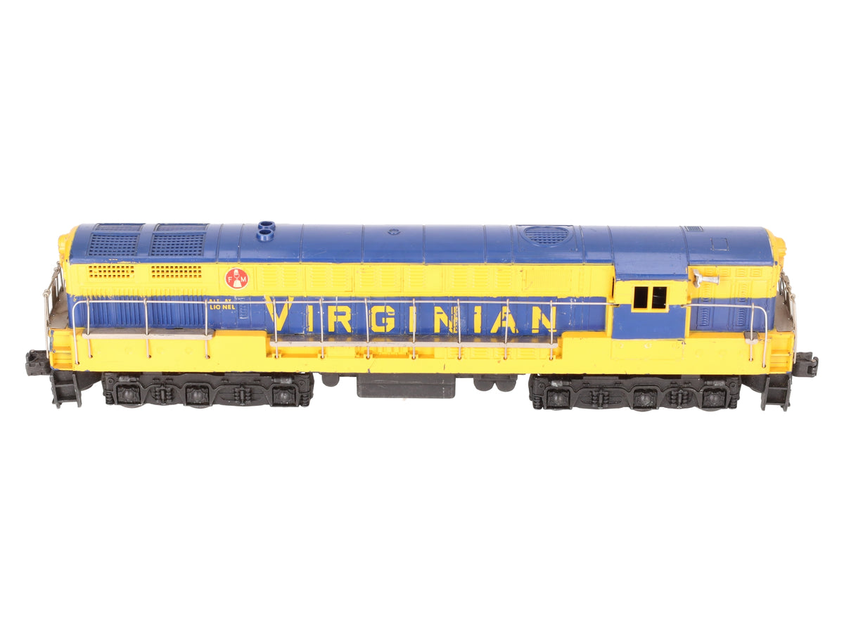 Lionel 2331 Vintage O Virginian FM Trainmaster Powered Diesel Locomotive VG