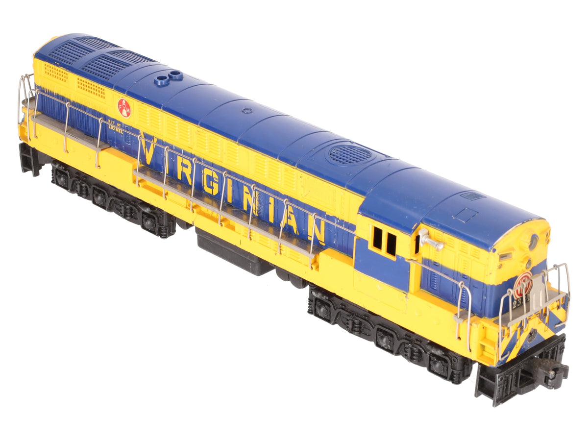 Lionel 2331 Vintage O Virginian FM Trainmaster Powered Diesel Locomotive VG