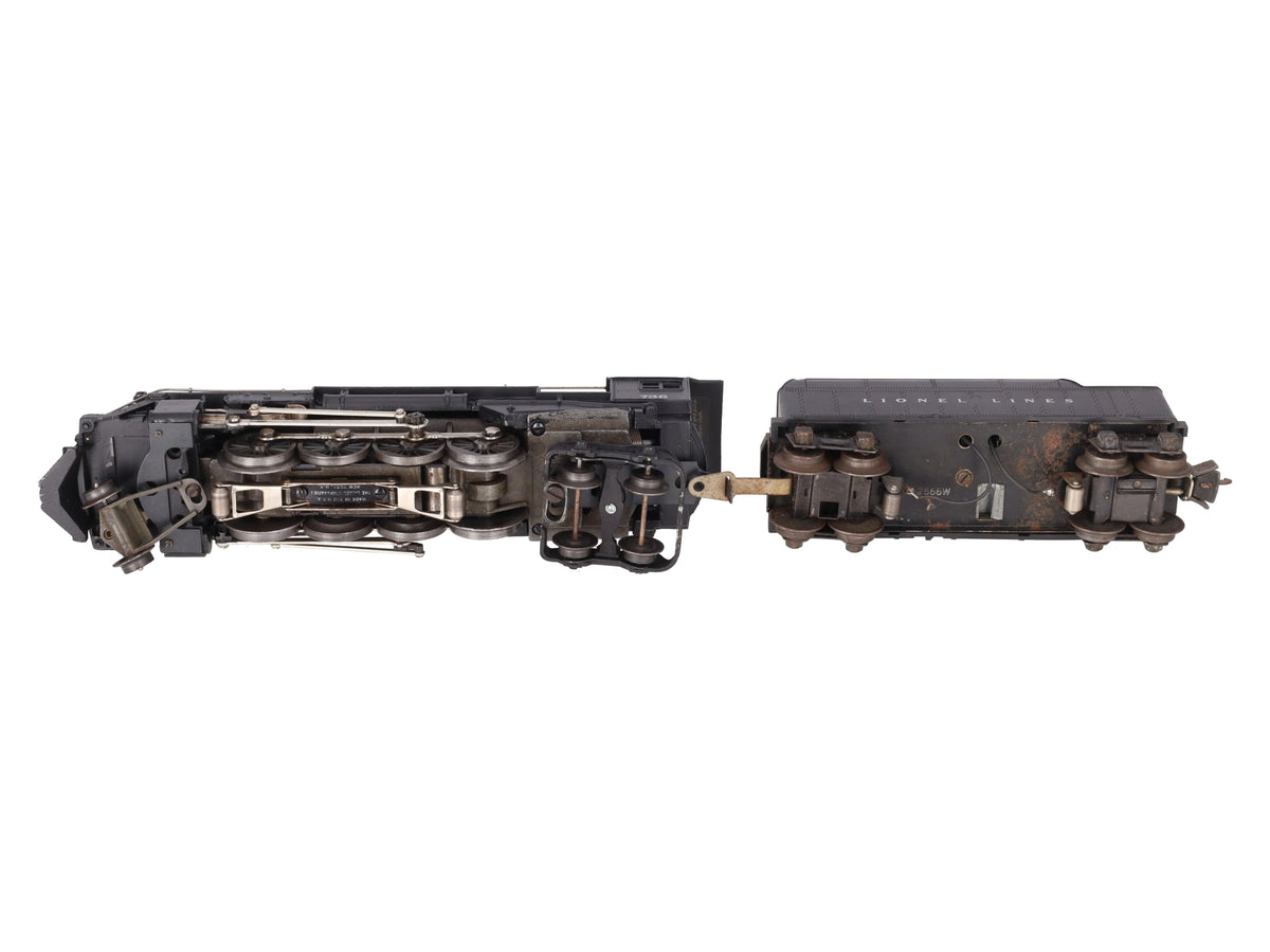 Lionel 736 Vintage O 2-8-4 Berkshire Steam Locomotive w/2666W Tender VG