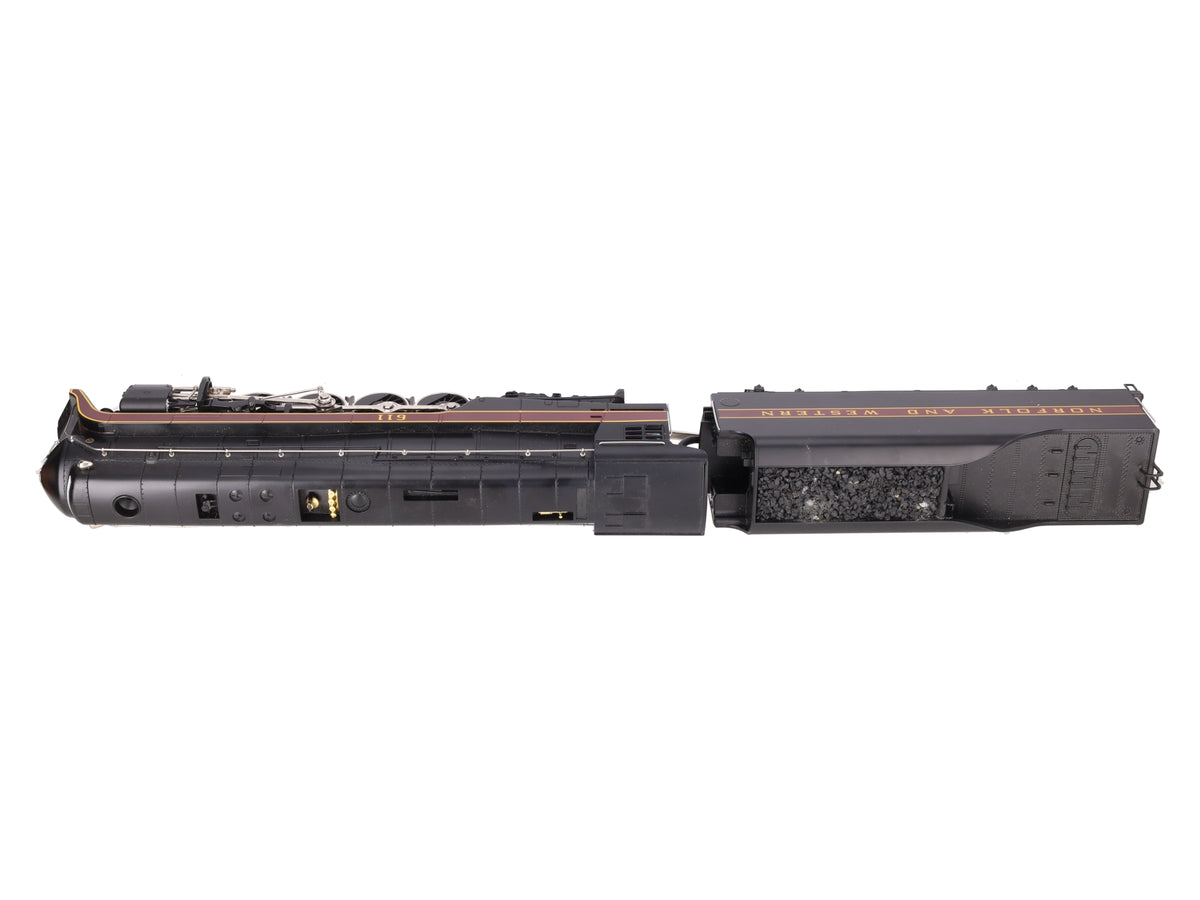 MTH 20-3571-1 Norfolk & Western 4-8-4 J Steam Engine #611 w/PS 3.0 (Hi-Rail) EX