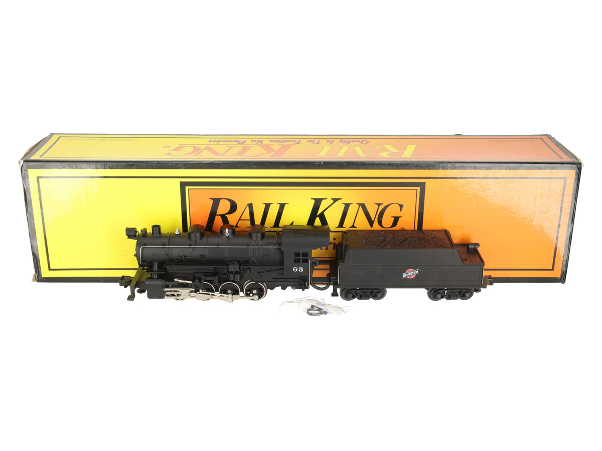 MTH 30-1112-1 O Chicago & Northwestern 0-8-0 Steam Locomotive Switcher w/PS1 #65 EX/Box
