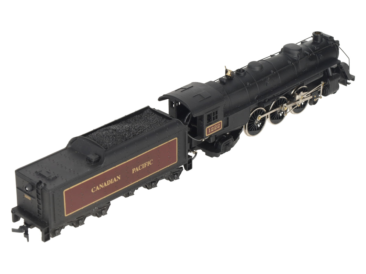 Mantua 349-080 HO Scale Canadian Pacific 4-6-2 Steam Locomotive & Tender #1222 EX/Box