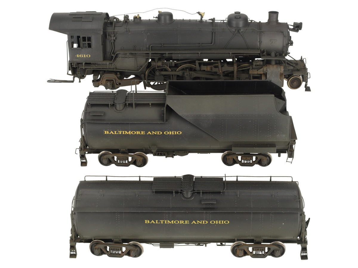 Westside Model Co. O 2-Rail Brass B&O Q-4b 2-8-2 w/Auxillary Tender (Painted) EX/Box
