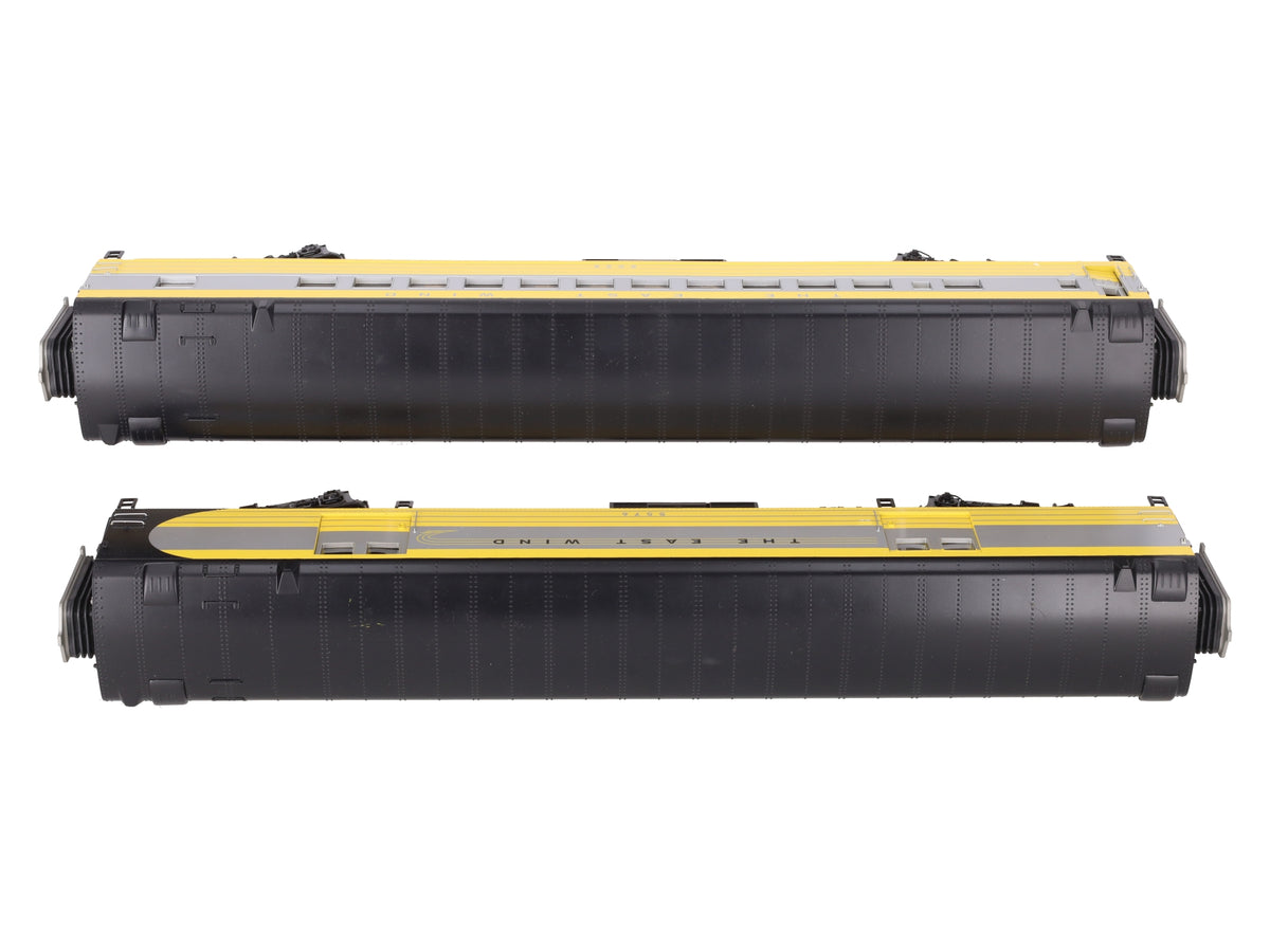 MTH 20-5631B New Haven 2-Car 70' "The East Wind" Baggage/Coach Car Set (Smooth) EX/Box