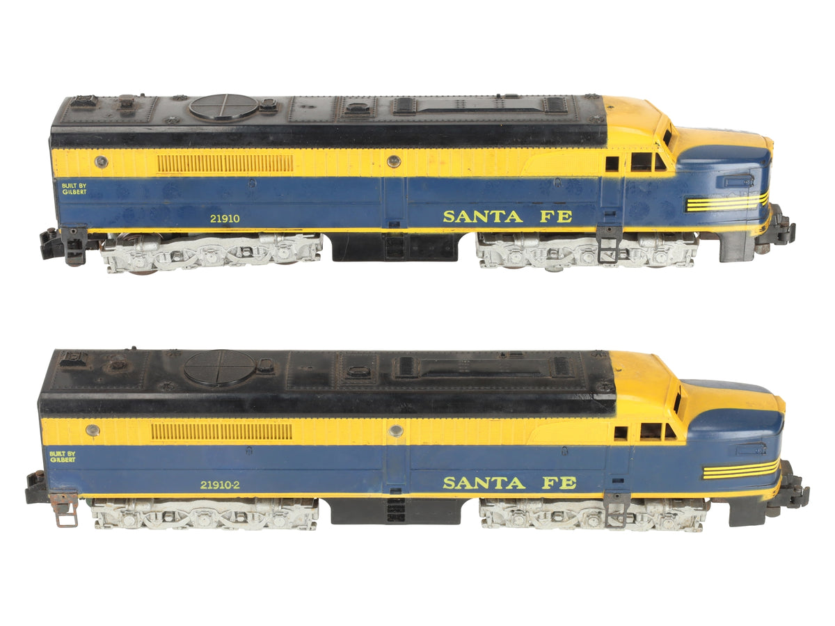 American Flyer 21910 Vintage S Gauge Santa Fe PA AA Diesel Set VG