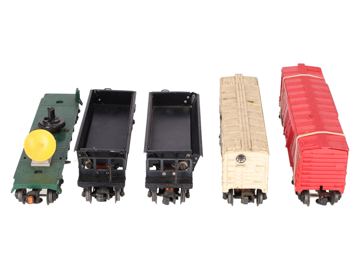 Lionel O Gauge Vintage Freight Cars #3472,3459,3469,3519,3462 [5] VG