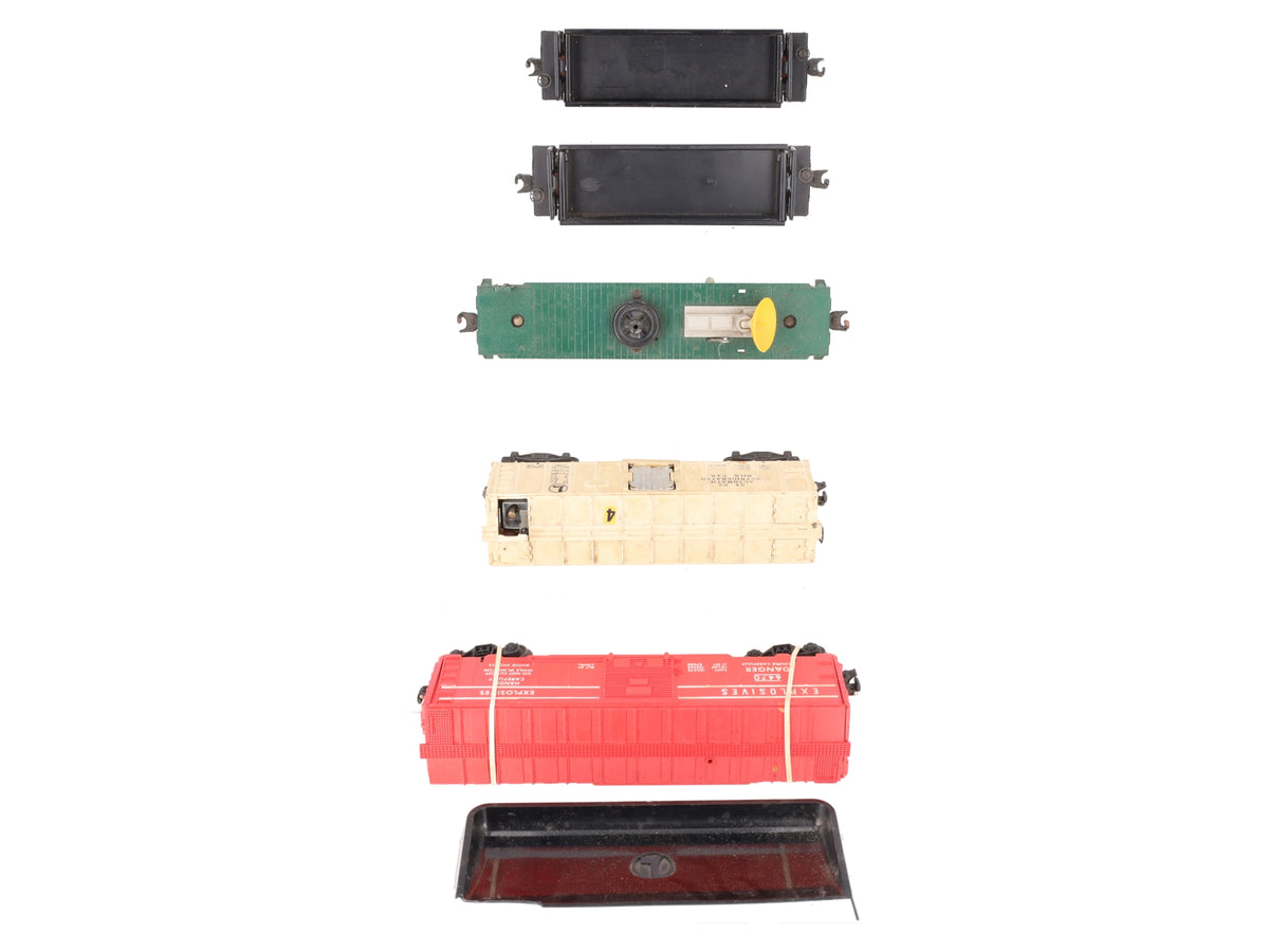 Lionel O Gauge Vintage Freight Cars #3472,3459,3469,3519,3462 [5] VG