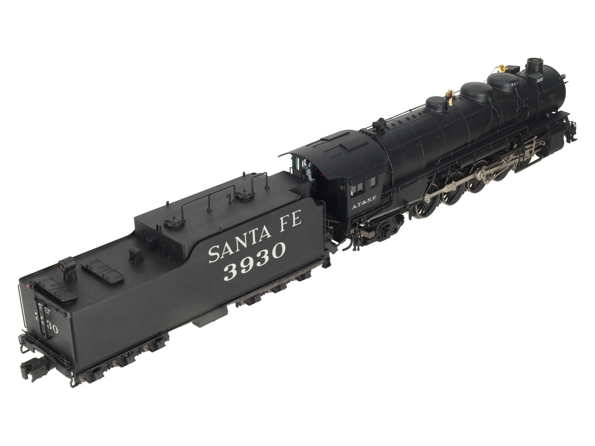 Sunset Models O Brass Santa Fe 3800 Class 2-10-2 Steam Loco & Tender (2-Rail) EX/Box