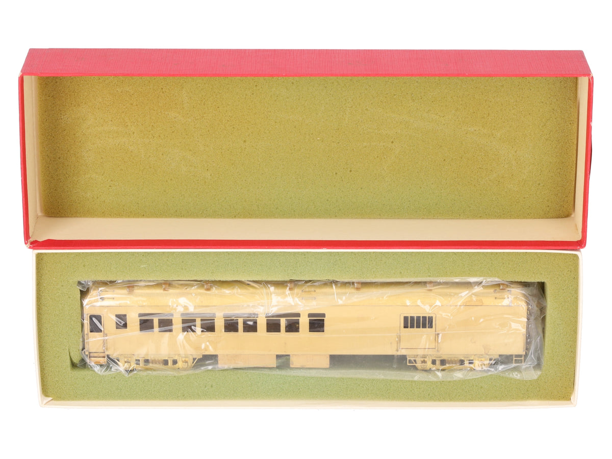 S. Soho & Co. HO Brass Southern Pacific 64' Rebuilt Combine-Unpainted EX/Box