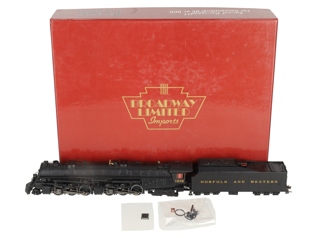 Broadway Limited 012 HO N&W Class A 2-6-6-4 Steam Locomotive & Tender #1218 EX/Box