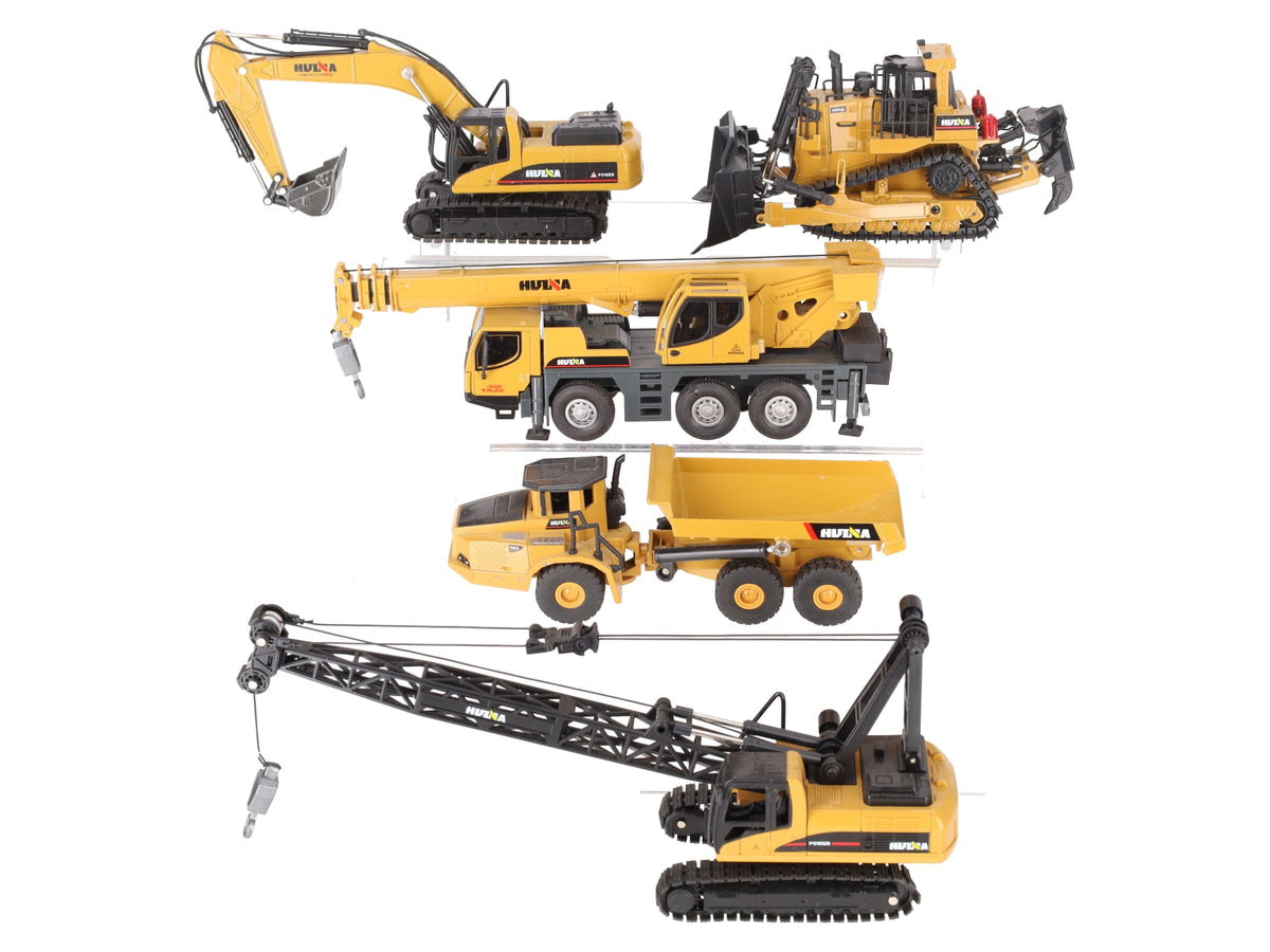 Hui Na Toys 1:50 Scale Assorted Alloy Diecast Construction Vehicles [5] EX