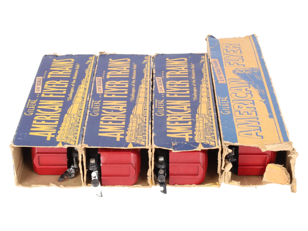 American Flyer Vintage S Gauge AFL Passenger Cars 655, 651, 652 [4] VG/Box