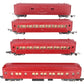 American Flyer Vintage S Gauge AFL Passenger Cars 655, 651, 652 [4] VG/Box