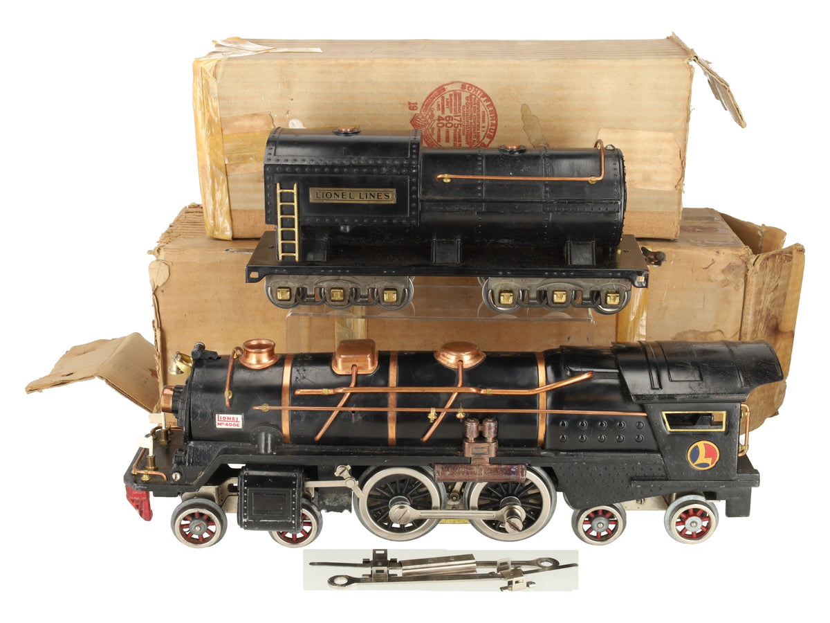 Lionel 400E Vintage Standard Gauge 4-4-4 Steam Locomotive & Tender/Box
