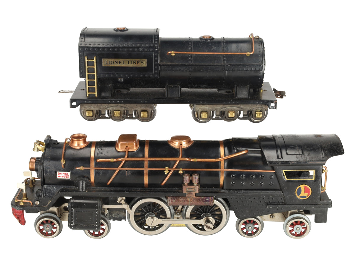 Lionel 400E Vintage Standard Gauge 4-4-4 Steam Locomotive & Tender/Box